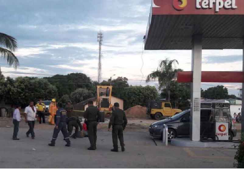 Este es el sitio en donde se registró el fatal accidente.