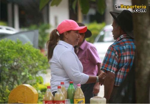 Narda Perilla en corregimiento El Morro /