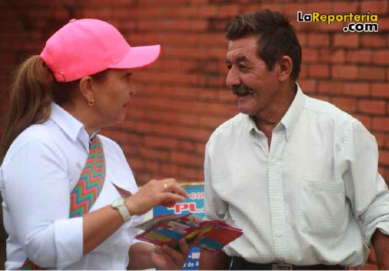 Narda Perilla tomada en Central de Abastos  - facebook