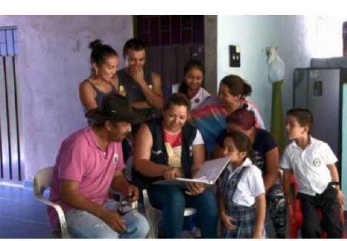 Familias beneficiada con vivienda digna.