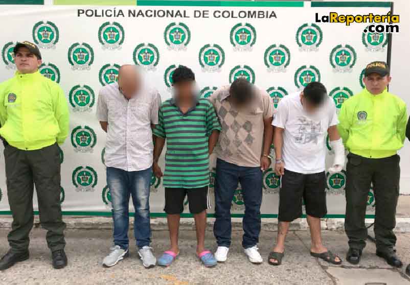 Policía reveló amplio prontuario de los 4 capturados