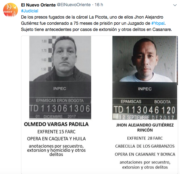 Trino de periodista Martín Mesa.