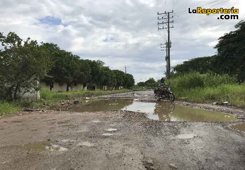 El riesgo que genera esta vía en época de invierno.