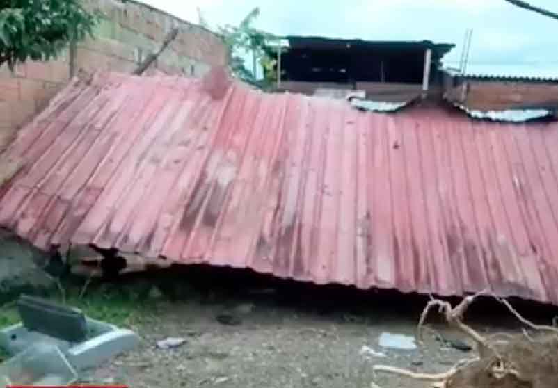 Así quedaron varias casas en La Bendición-