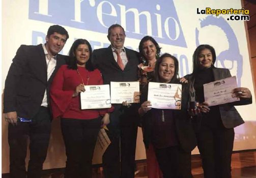 Periodistas galardonados.