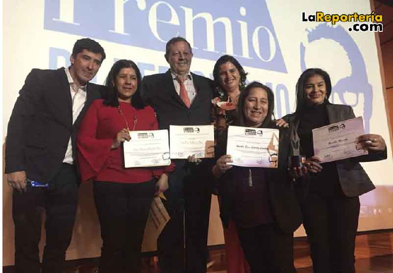 Periodistas galardonados.