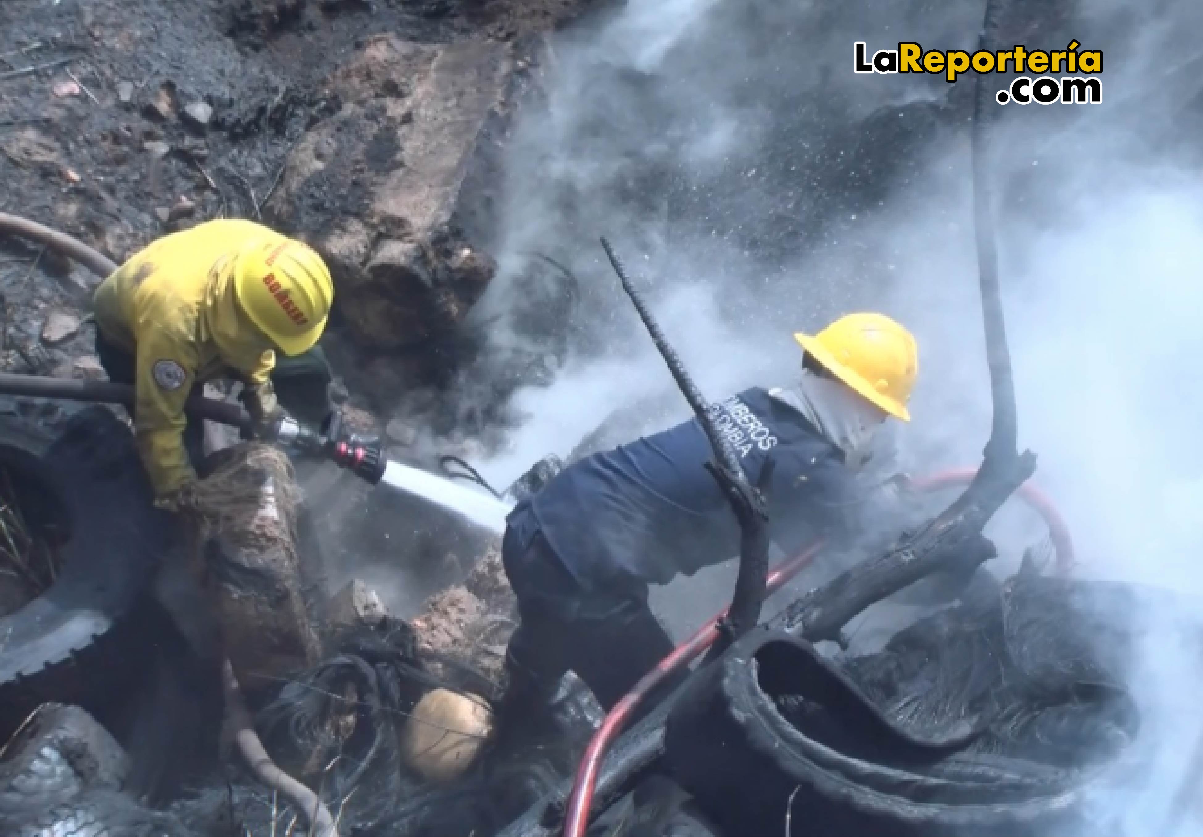 Bomberos Yopal atendieron incendio.