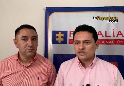 Personero César Figueredo y Fiscal Jhon Fredy Encinales-