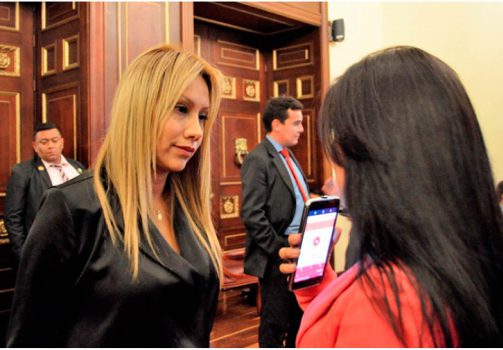 Senadora del Partido Verde Sandra Ortiz-