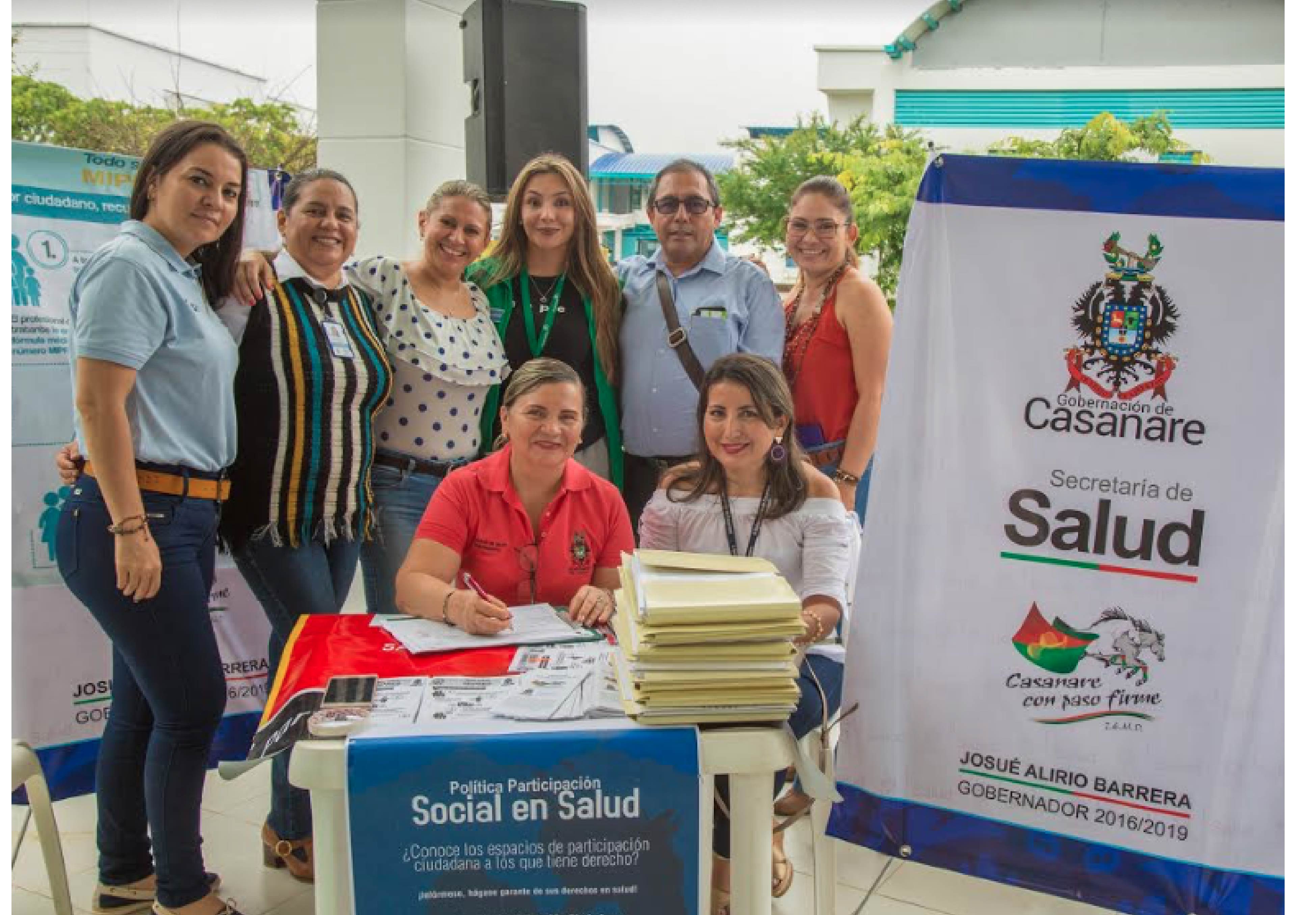 Personal de la secretaría de salud departamental