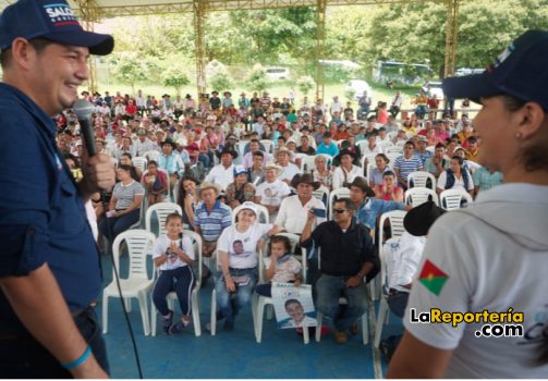 Este es parte del recorrido de Salomón Sanabria en Yopal.