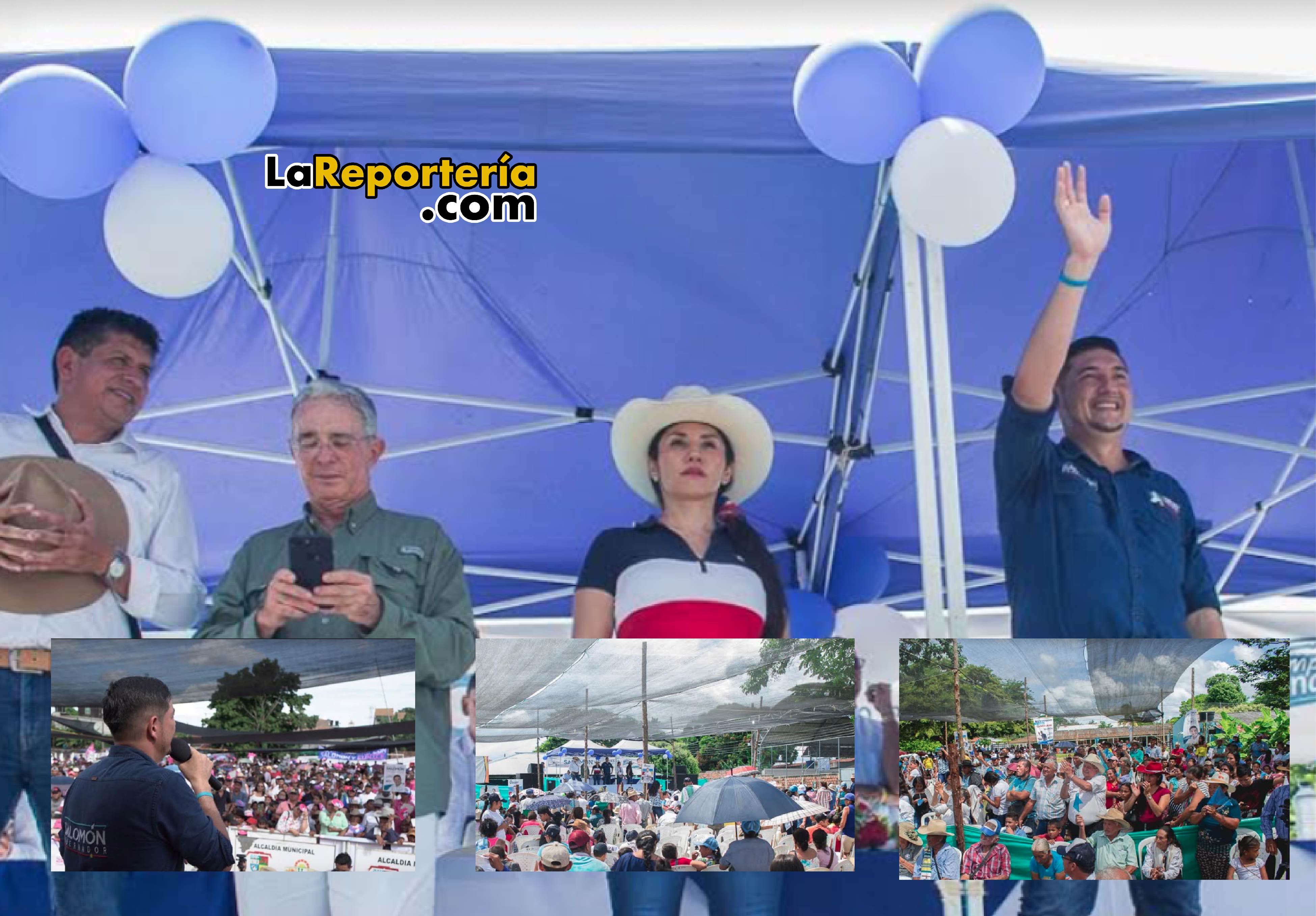 Salomón Sanabria en compañía de sus aliados estratégicos.